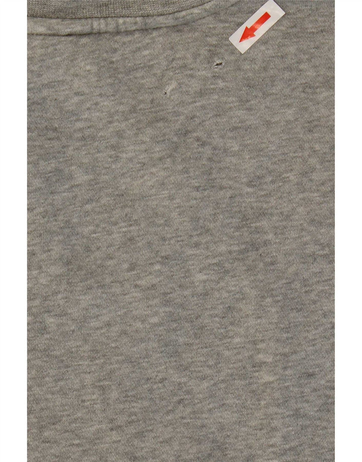 Męska bluza z grafiką Nike, duża, szara, nakrapiana bawełna