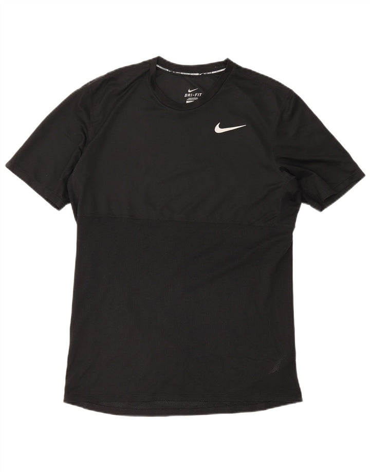 Męska koszulka Nike Dri Fit Top, średnia, czarna, poliestrowa, sportowa