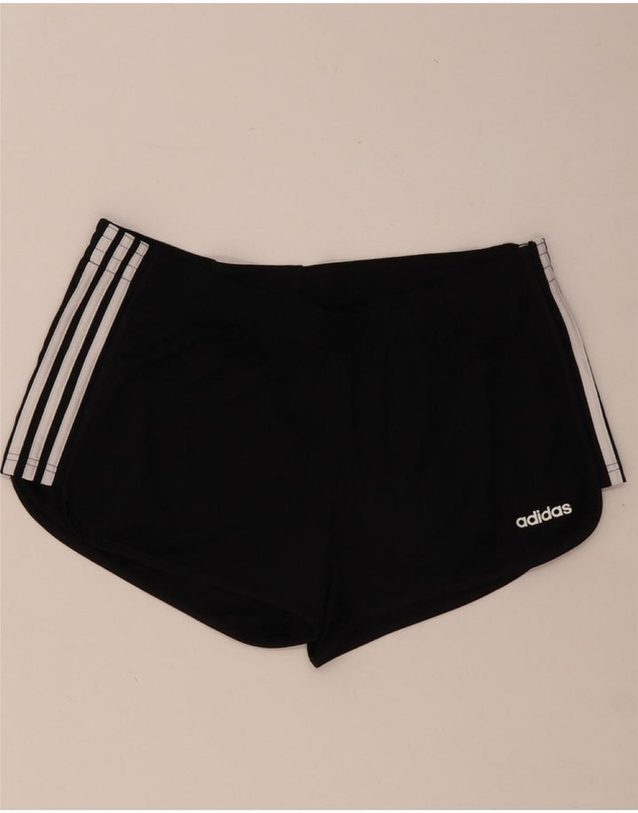 Damskie spodenki sportowe ADIDAS UK 16/18, duże, czarne, poliestrowe