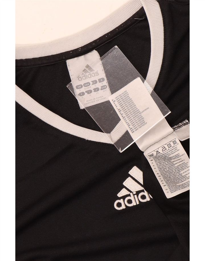 Adidas Męska koszulka Climalite Top, mała, czarna, z poliestru