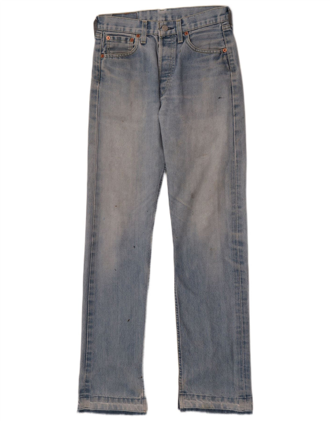 Damskie jeansy Levi's 501 Straight W29 L31 Niebieskie bawełniane