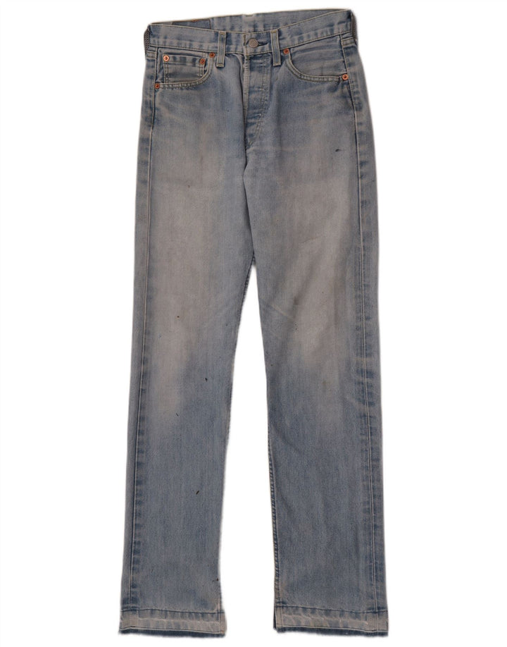 Damskie jeansy Levi's 501 Straight W29 L31 Niebieskie bawełniane