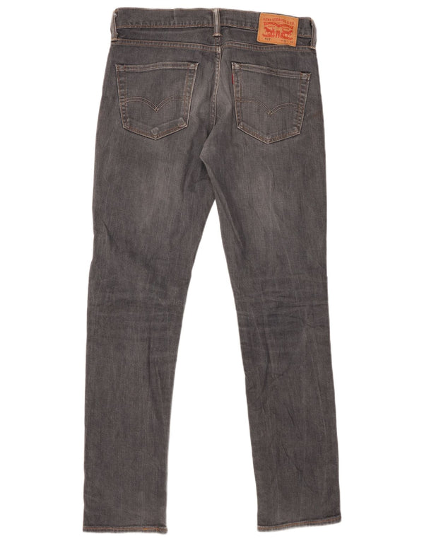 Męskie jeansy LEVI'S 511 Slim W32 L32 Szara bawełna
