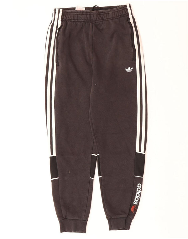 Chłopięce spodnie dresowe ADIDAS Joggers 11-12 lat, czarne, z blokami kolorów