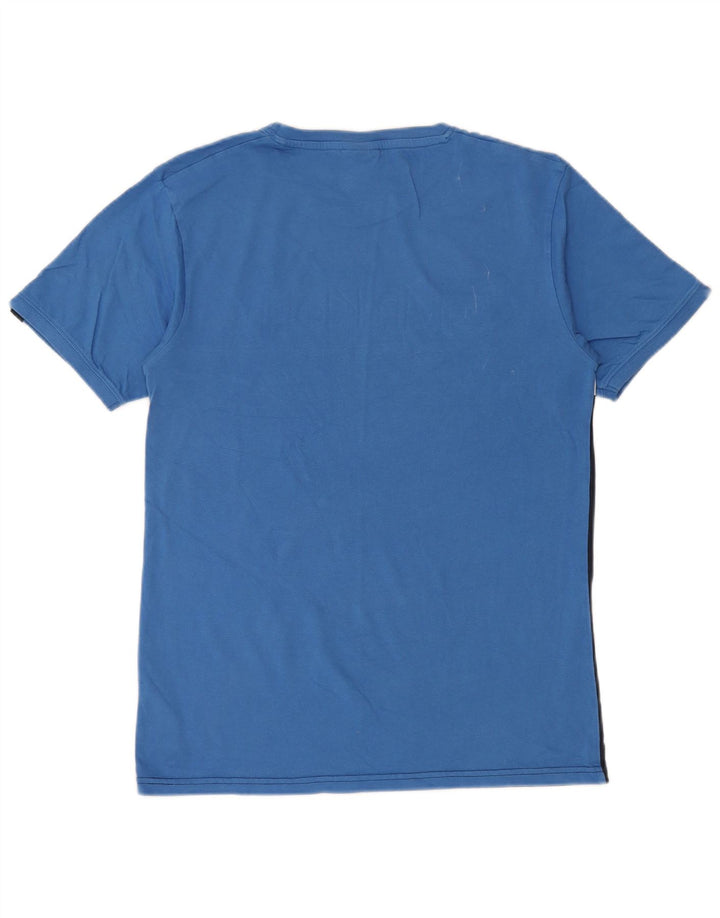 T-shirt męski Ellesse Top, średni, granatowy, bawełniany blok kolorów