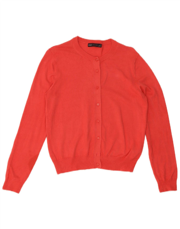 Sweter damski Marks & Spencer UK 12, średni czerwony, wiskoza