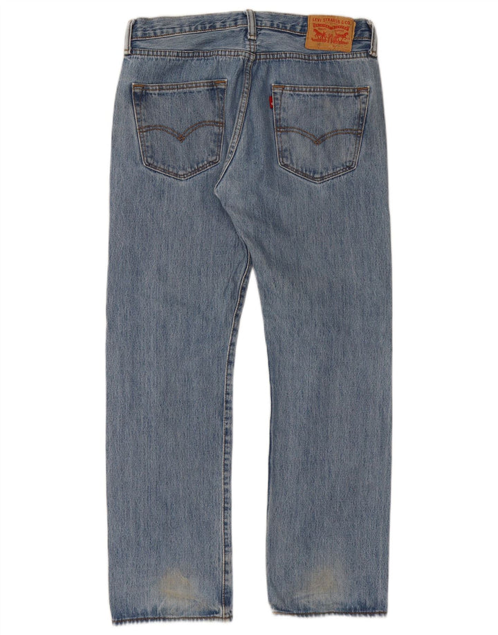 Męskie jeansy Levi's 501 Straight W32 L30 Niebieskie bawełniane