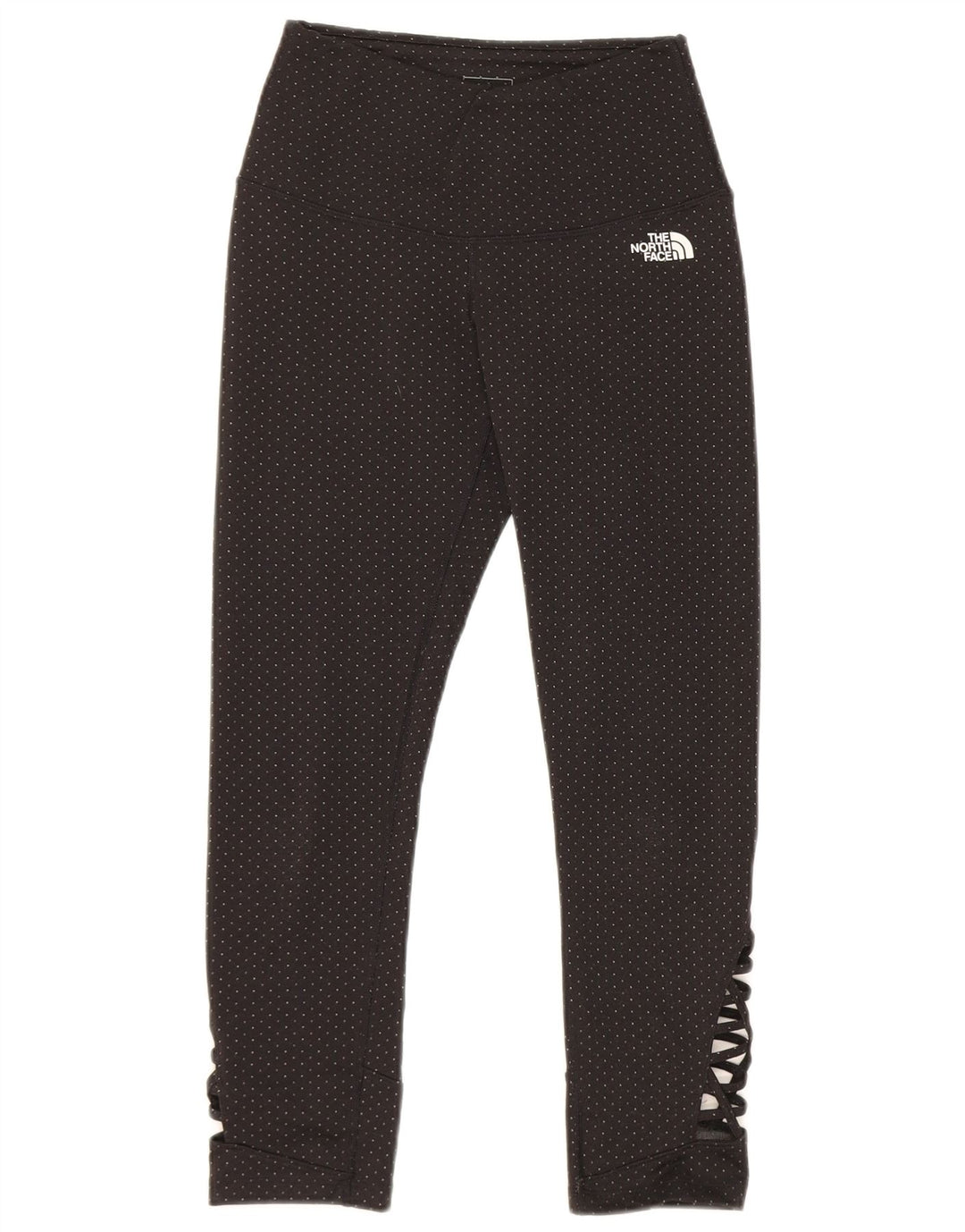 Damskie legginsy The North Face, UK 8, małe, czarne, z poliestru w cętki