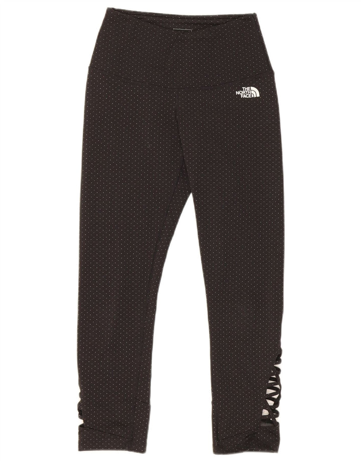 Damskie legginsy The North Face, UK 8, małe, czarne, z poliestru w cętki