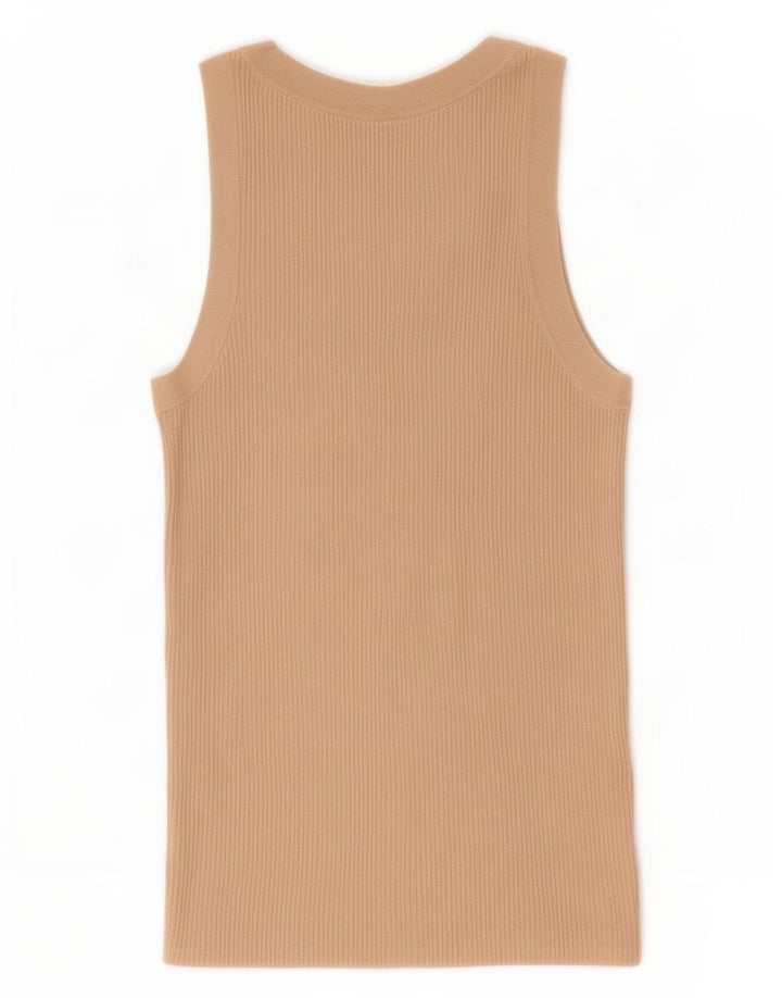 Top damski z kamizelką Zara UK 8 Small Beżowa wiskoza