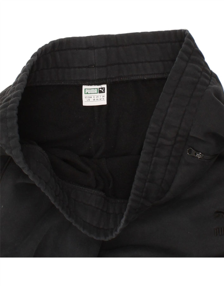 PUMA Womens Tracksuit Trousers UK 14 Large Black Cotton Vintage Puma and Second-Hand Puma from Messina Hembry 