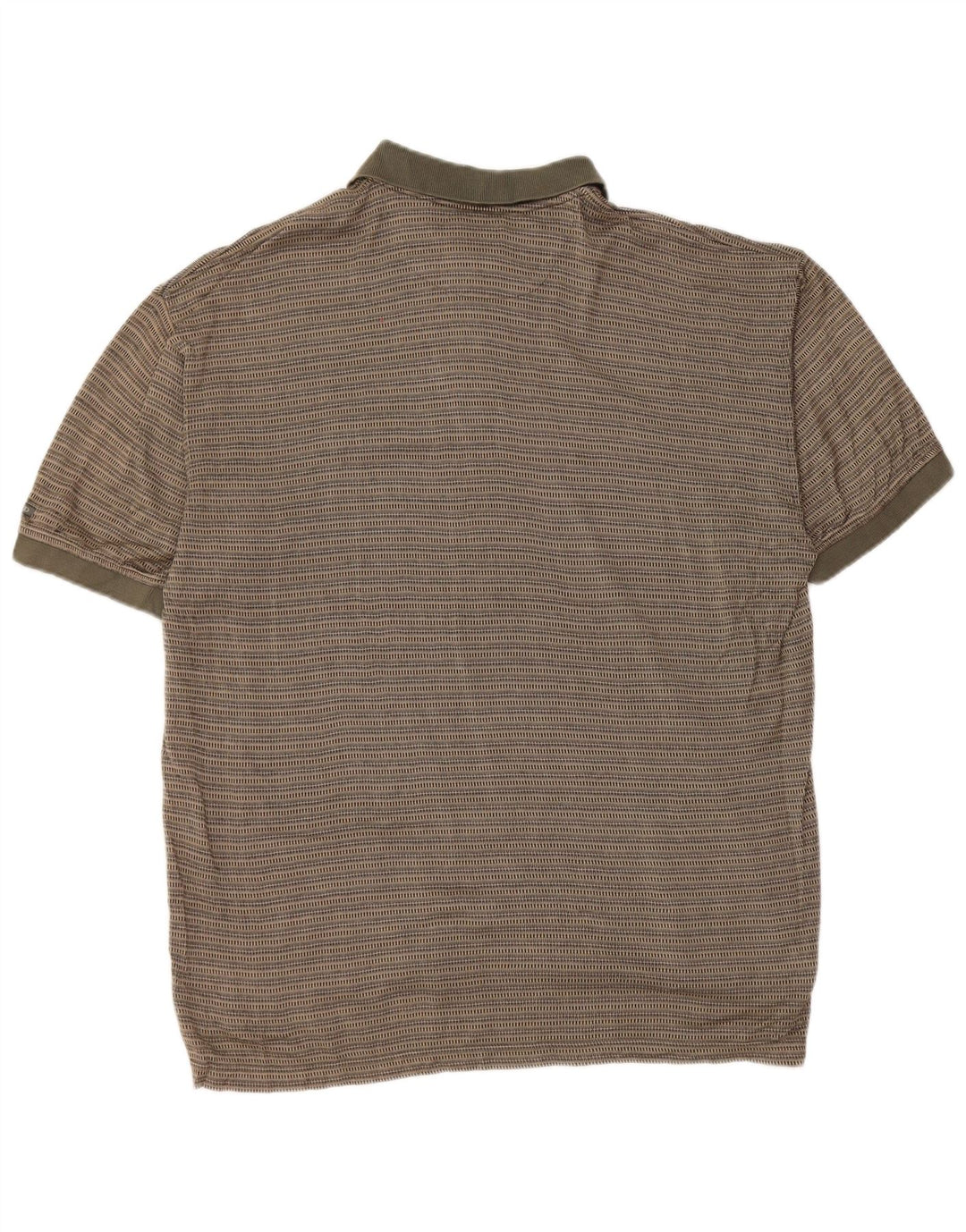 Męska koszulka polo IZOD, średnia, bawełniana w paski khaki