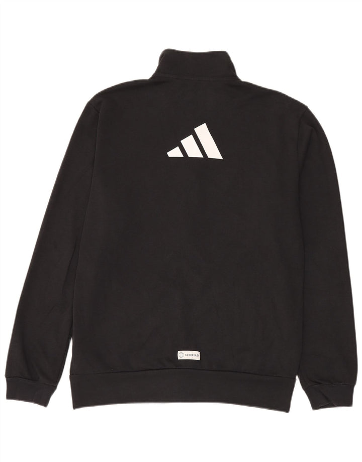 Adidas Męskie Aeroready Graphic Dres Top Kurtka Średni Czarny Poliester