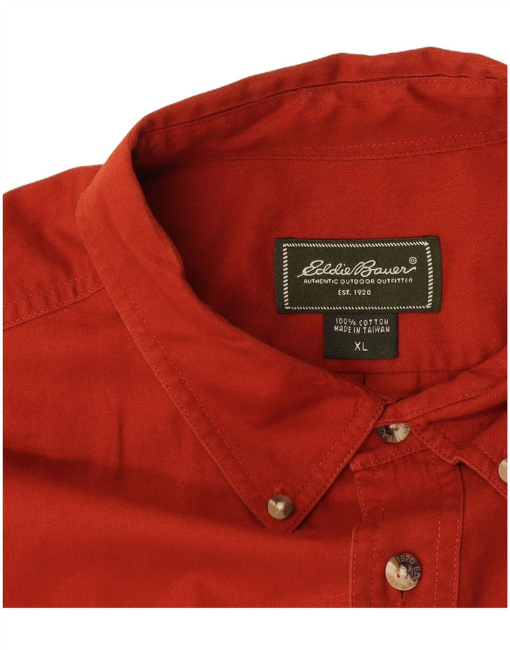 Koszula męska Eddie Bauer XL, brązowa, bawełniana