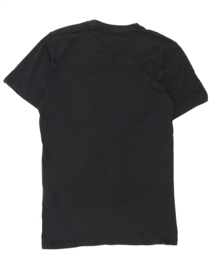 Męski T-shirt z grafiką VANS o dopasowanym kroju, mały, czarny, bawełniany