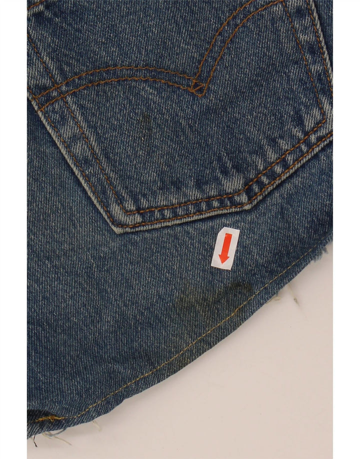 LEVI'S Womens 501 Denim Shorts W28 Medium Blue Cotton