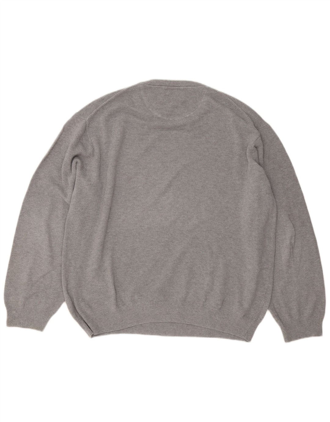 Męski sweter z okrągłym dekoltem Gant 3XL, szara bawełna