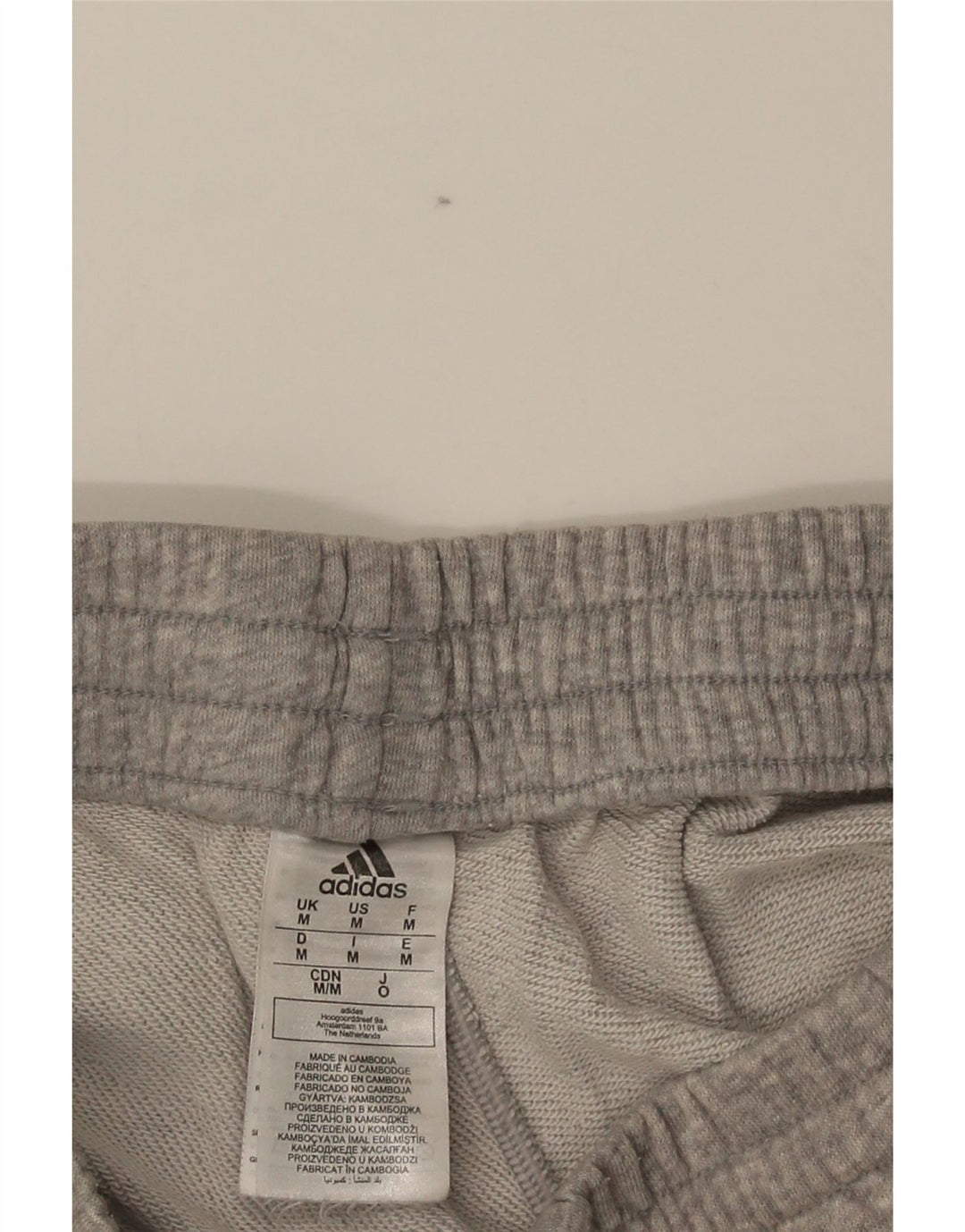 Męskie spodenki sportowe Adidas, średnioszare, bawełniane w cętki