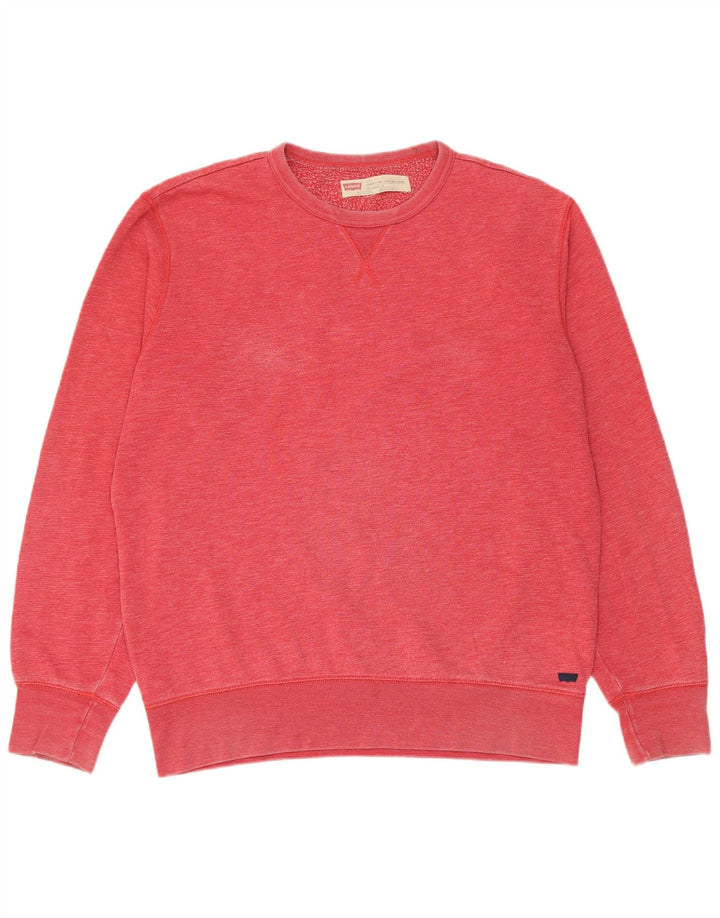 Męski sweter Levi's o standardowym kroju, duży, czerwony