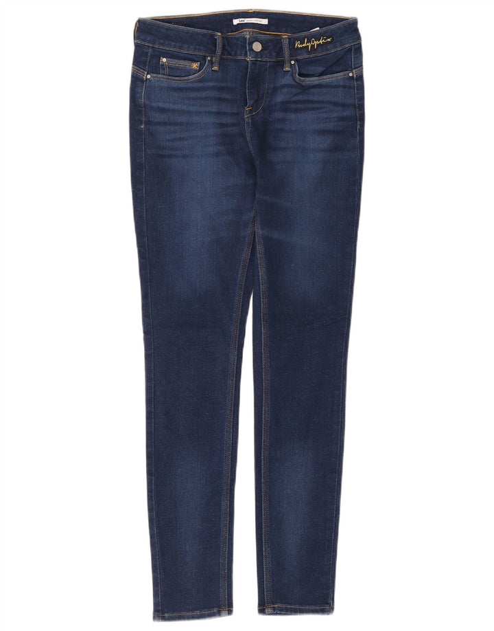 Damskie jeansy Skinny LEE W28 L29 Niebieskie bawełniane