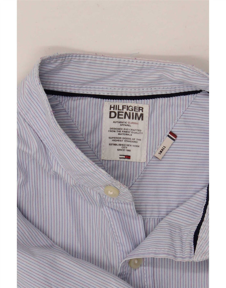 Koszula męska Tommy Hilfiger w małe niebieskie prążki