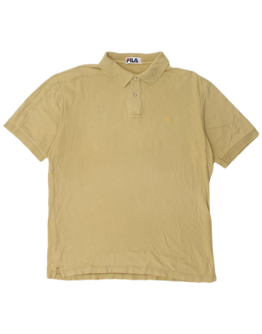 Męska koszulka polo Fila IT 56 XL, beżowa, bawełniana