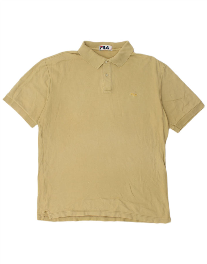 Męska koszulka polo Fila IT 56 XL, beżowa, bawełniana