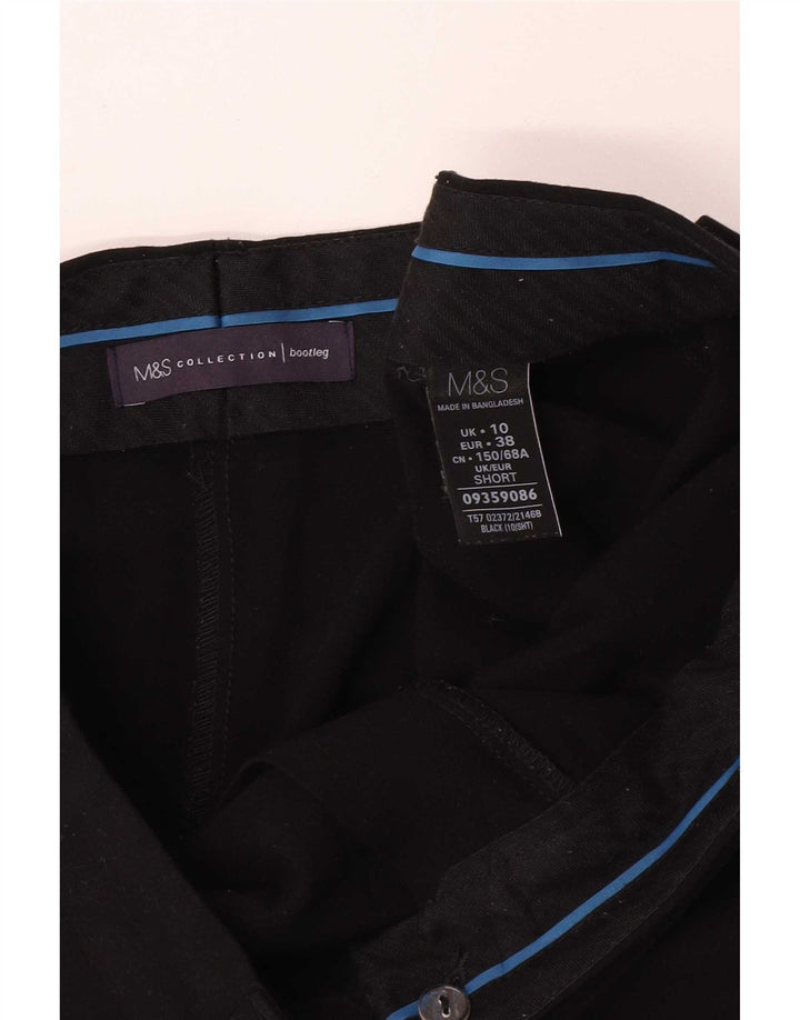 Spodnie damskie Marks & Spencer Bootcut UK 10 Small W30 L28 Czarne