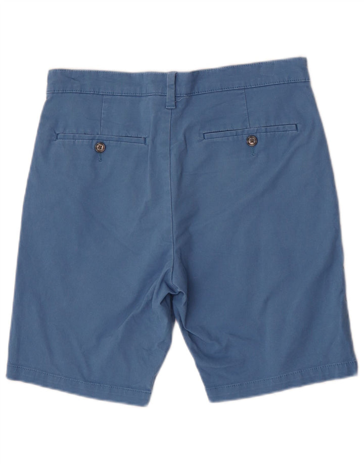 Marks & Spencer Męskie spodenki Chino W30 Średnioniebieskie, bawełniane