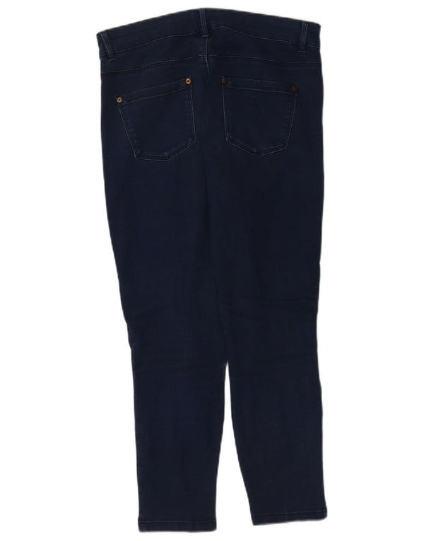 Damskie jeansy Capri Oasis UK 12 Medium W28 L22 Granatowa bawełna