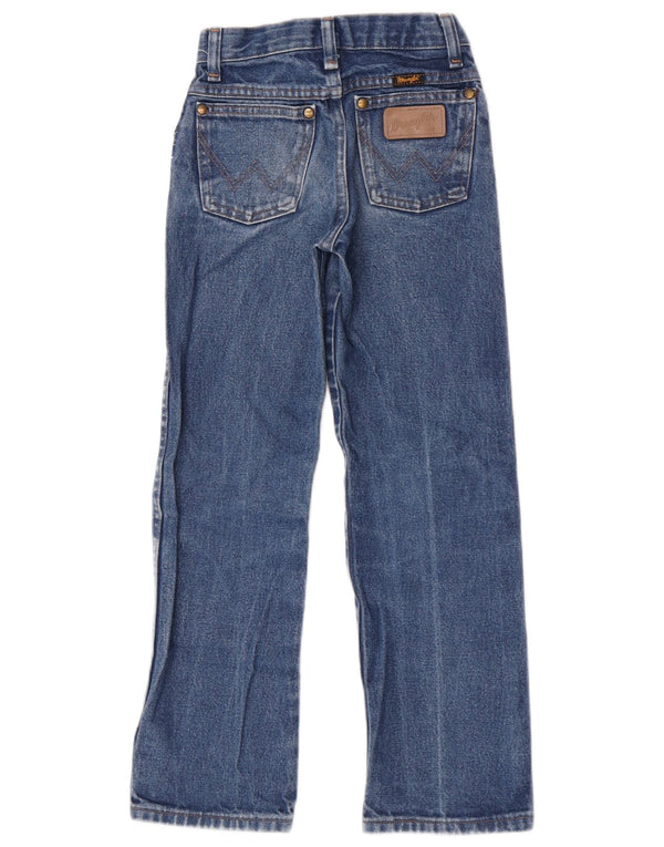 Wrangler Chłopięce proste dżinsy w wieku 8-9 lat W22 L25 Niebieska bawełna