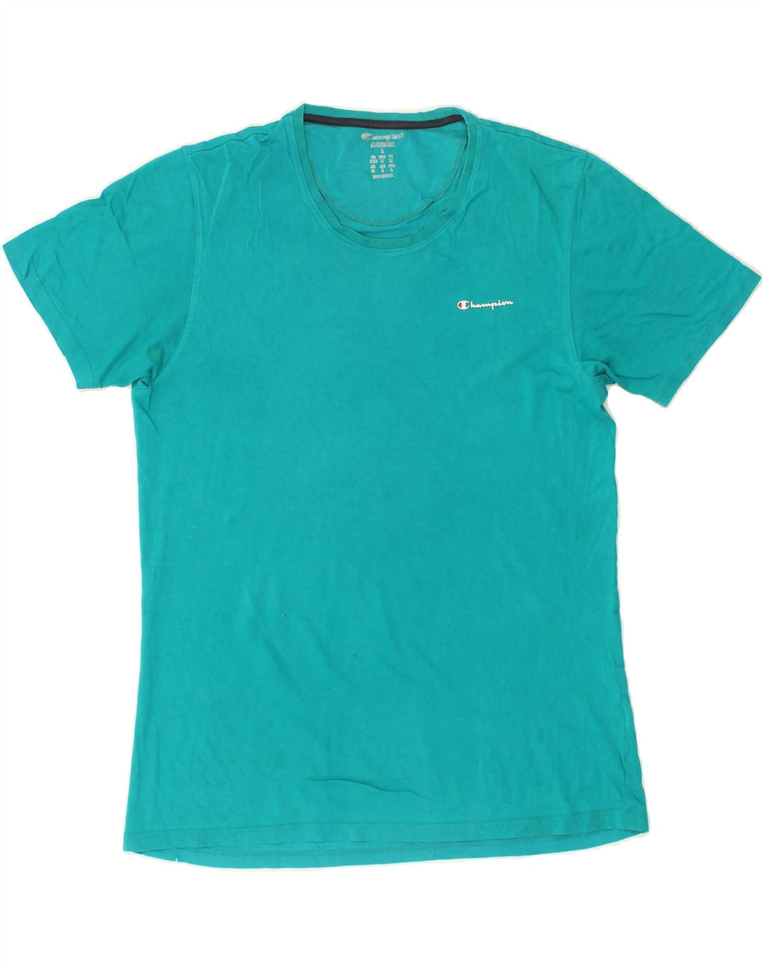 CHAMPION Mens T-Shirt Top Large Turquoise Vintage Champion and Second-Hand Champion from Messina Hembry 
