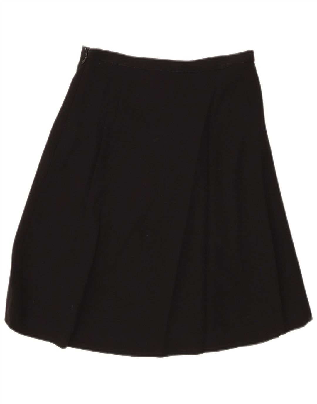 EMPORIO ARMANI Damska spódnica w kształcie litery A z wysokim stanem IT 40 Small W24 Czarna wełna