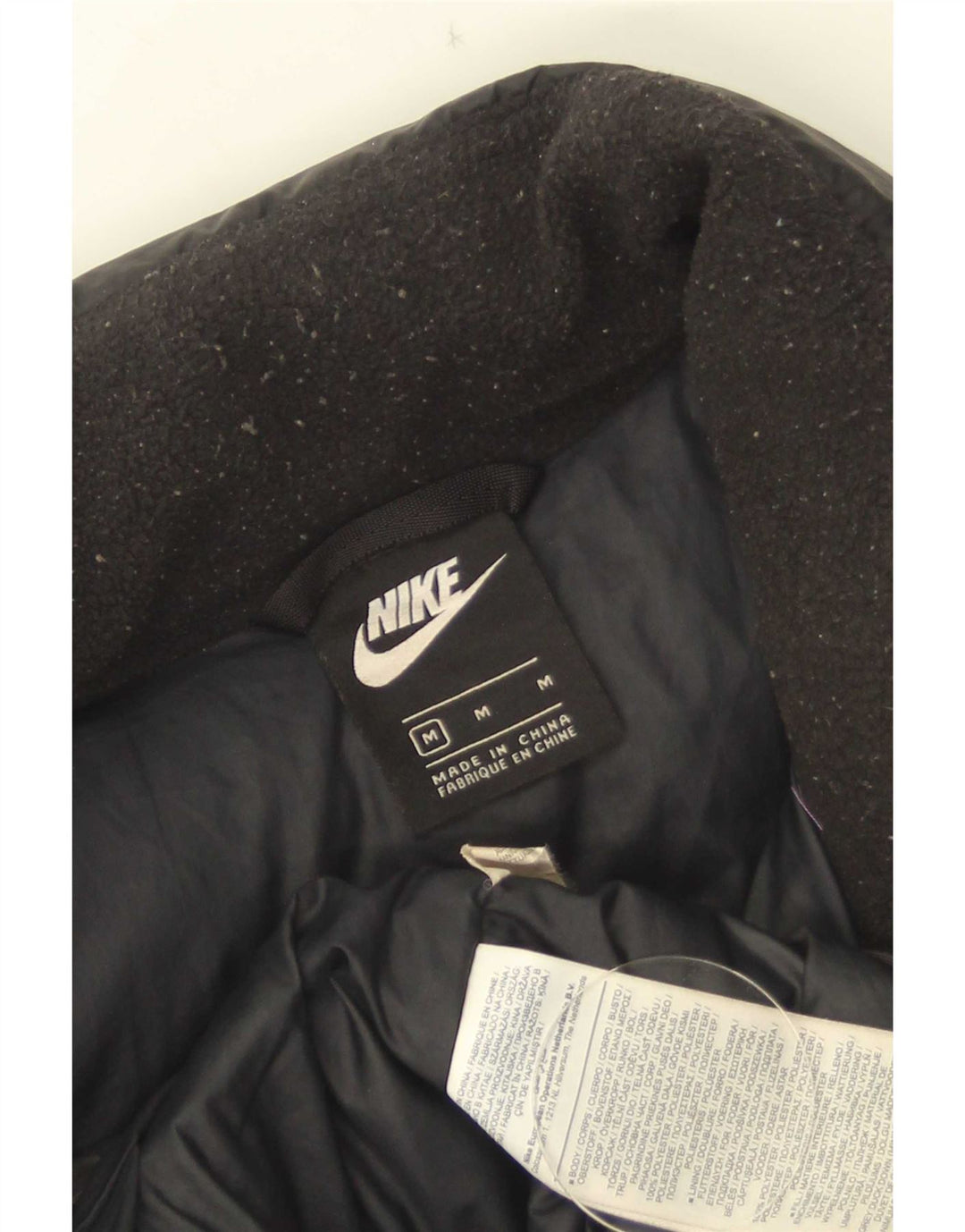 Męska wyściełana kamizelka Nike UK 38, średni czarny poliester