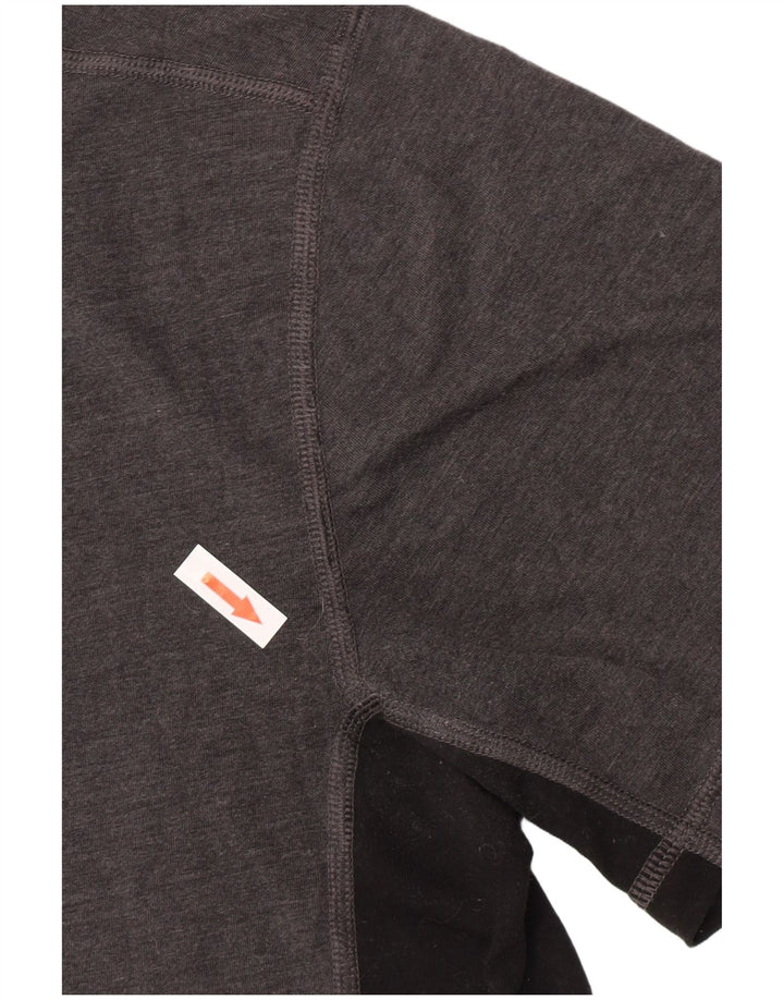T-shirt męski Carhartt o swobodnym kroju, poliester w kolorze średnioszarym