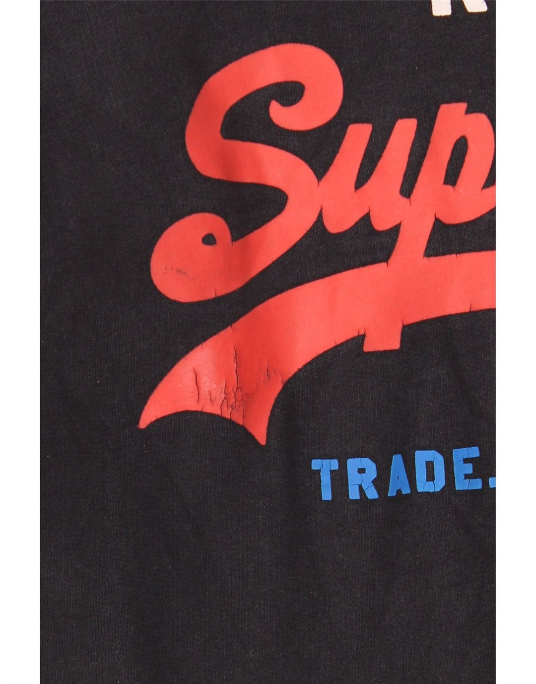 Męski sweter z kapturem Superdry z grafiką, średniej wielkości, czarny, bawełniany