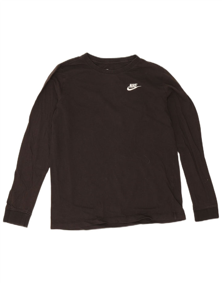 Chłopięca koszulka Nike z długim rękawem, 13-14 lat, XL, czarna, bawełniana