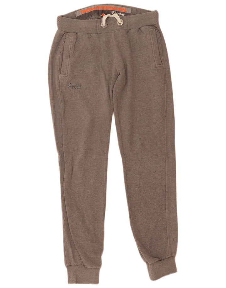 Damskie spodnie dresowe Superdry Joggers UK 14 Średnioszary, nakrapiany