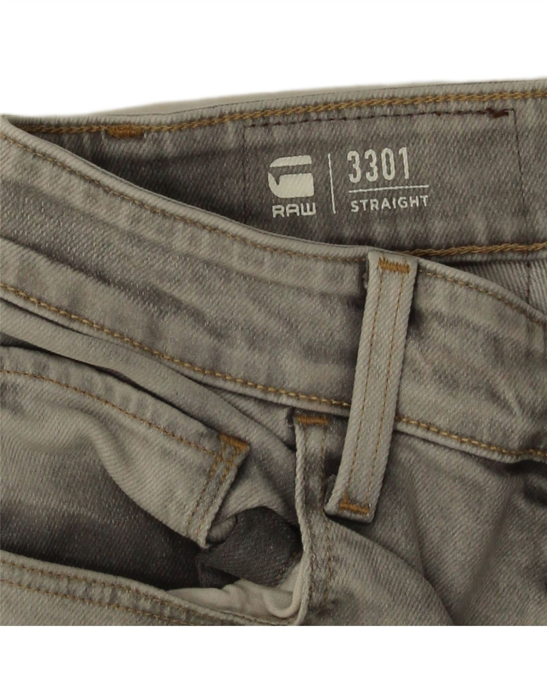 Męskie spodenki jeansowe G-Star 3301 W32 Średni szary