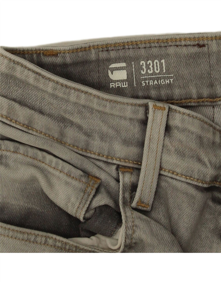 Męskie spodenki jeansowe G-Star 3301 W32 Średni szary