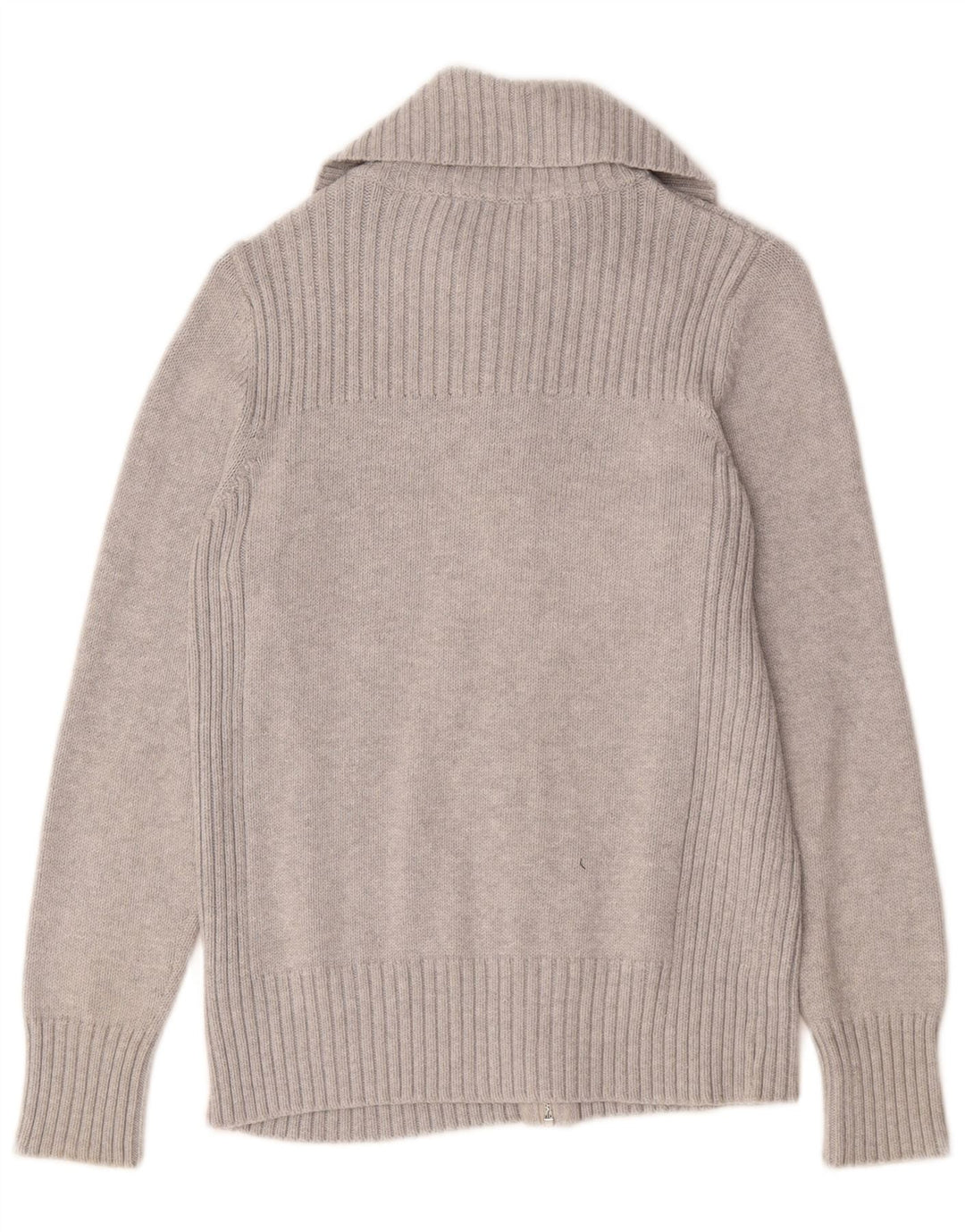 Marks & Spencer Damski sweter rozpinany UK 14, duży, szary, bawełniany