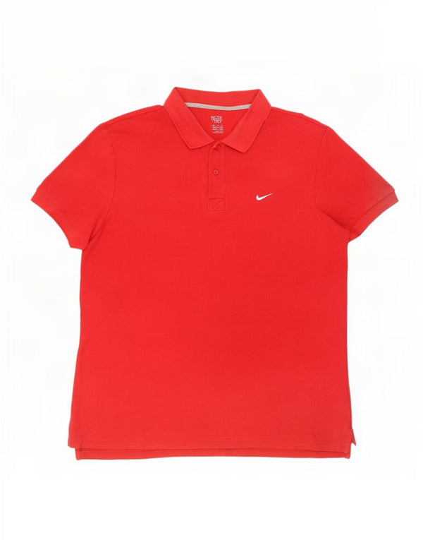 Męska koszulka polo Nike UK 46/48 XL, czerwona, bawełniana