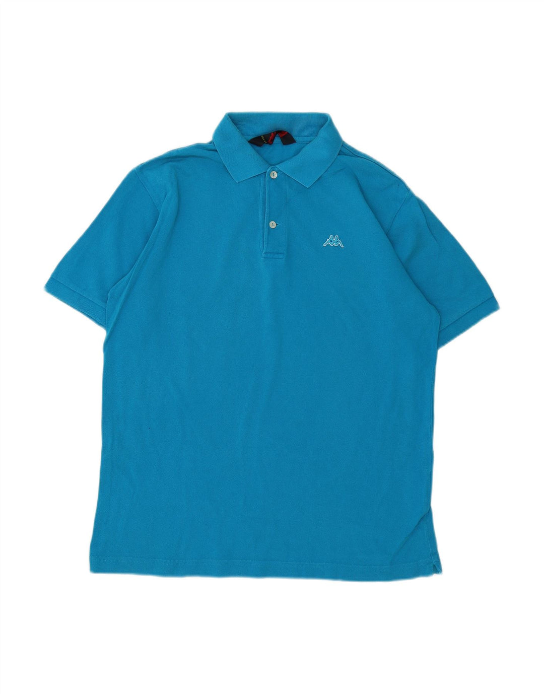 KAPPA Mens Polo Shirt Medium Blue Cotton