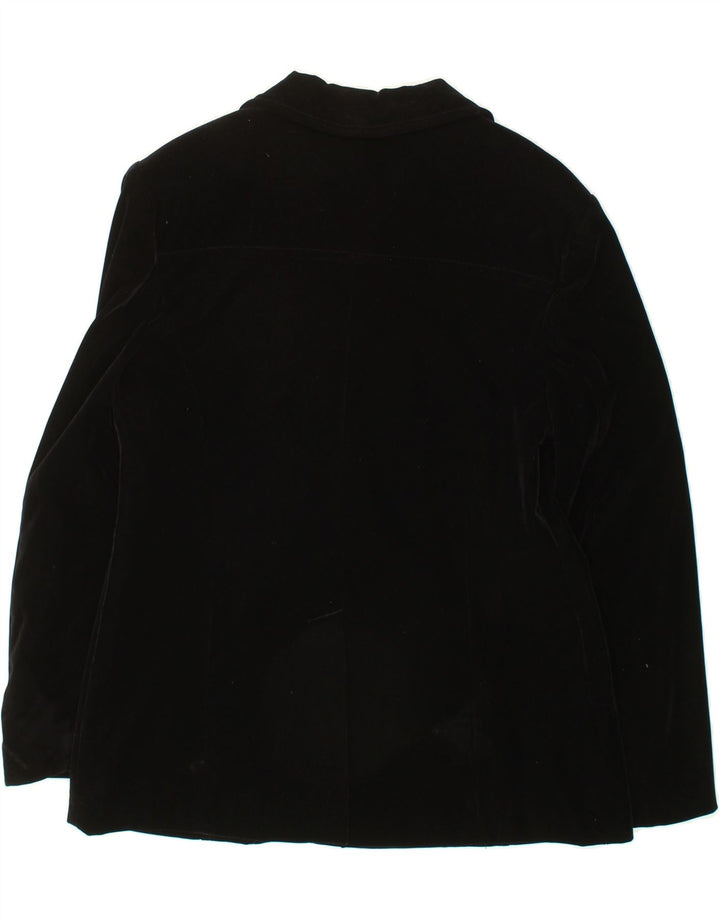 VINTAGE Womens 4 Button Blazer Jacket IT 48 XL Black Polyester Vintage Vintage and Second-Hand Vintage from Messina Hembry 