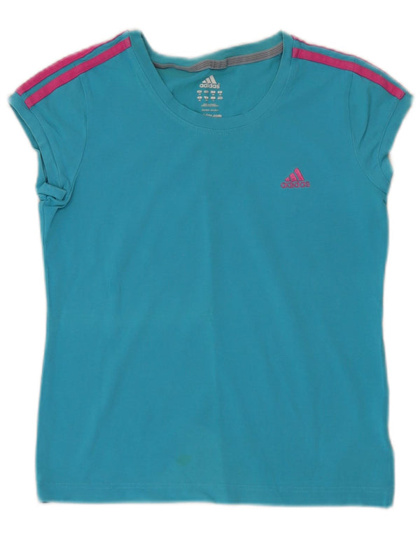 Damska koszulka Adidas Top UK 12 Medium Blue Cotton