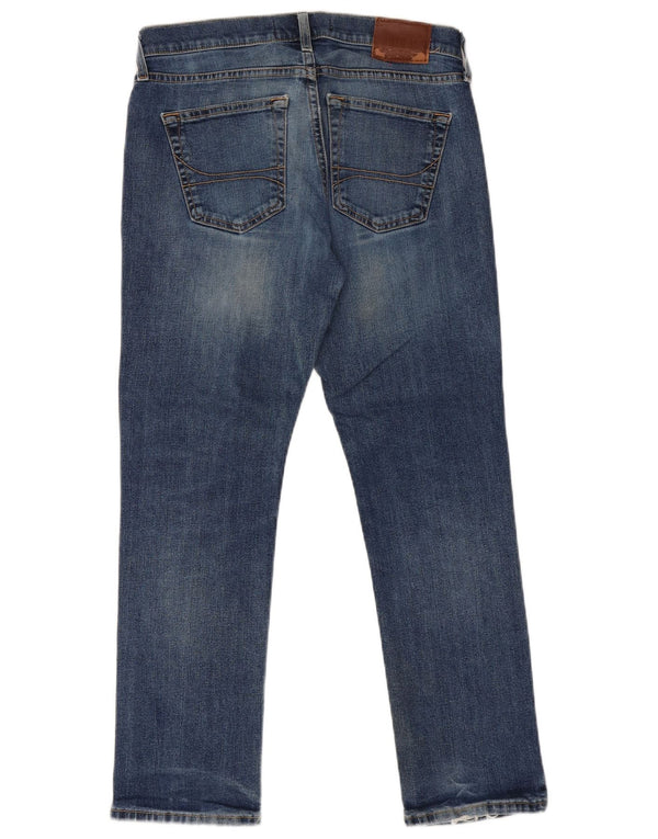 Męskie jeansy slim fit Hollister W30 L30 Niebieskie bawełniane