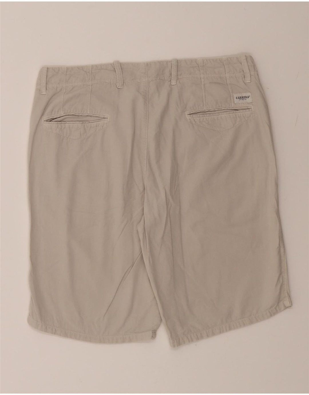 CARRERA Mens Chino Shorts IT 50 Large W34  Beige Cotton Vintage Carrera and Second-Hand Carrera from Messina Hembry 
