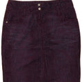 BENETTON Womens Corduroy Skirt IT 42 Medium W30 Purple Polyester Vintage Benetton and Second-Hand Benetton from Messina Hembry 