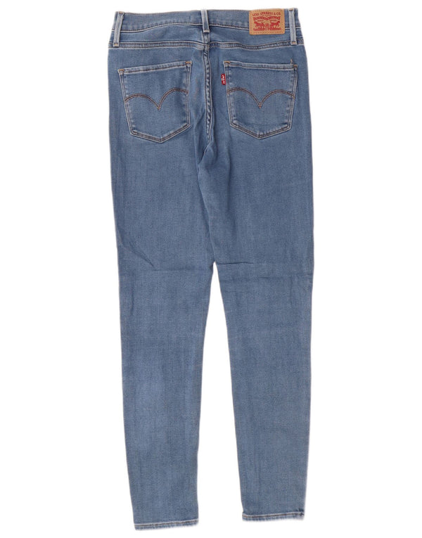 Damskie jeansy Levi's 720 z wysokim stanem, bardzo obcisłe W27 L28, niebieska bawełniana klasyka