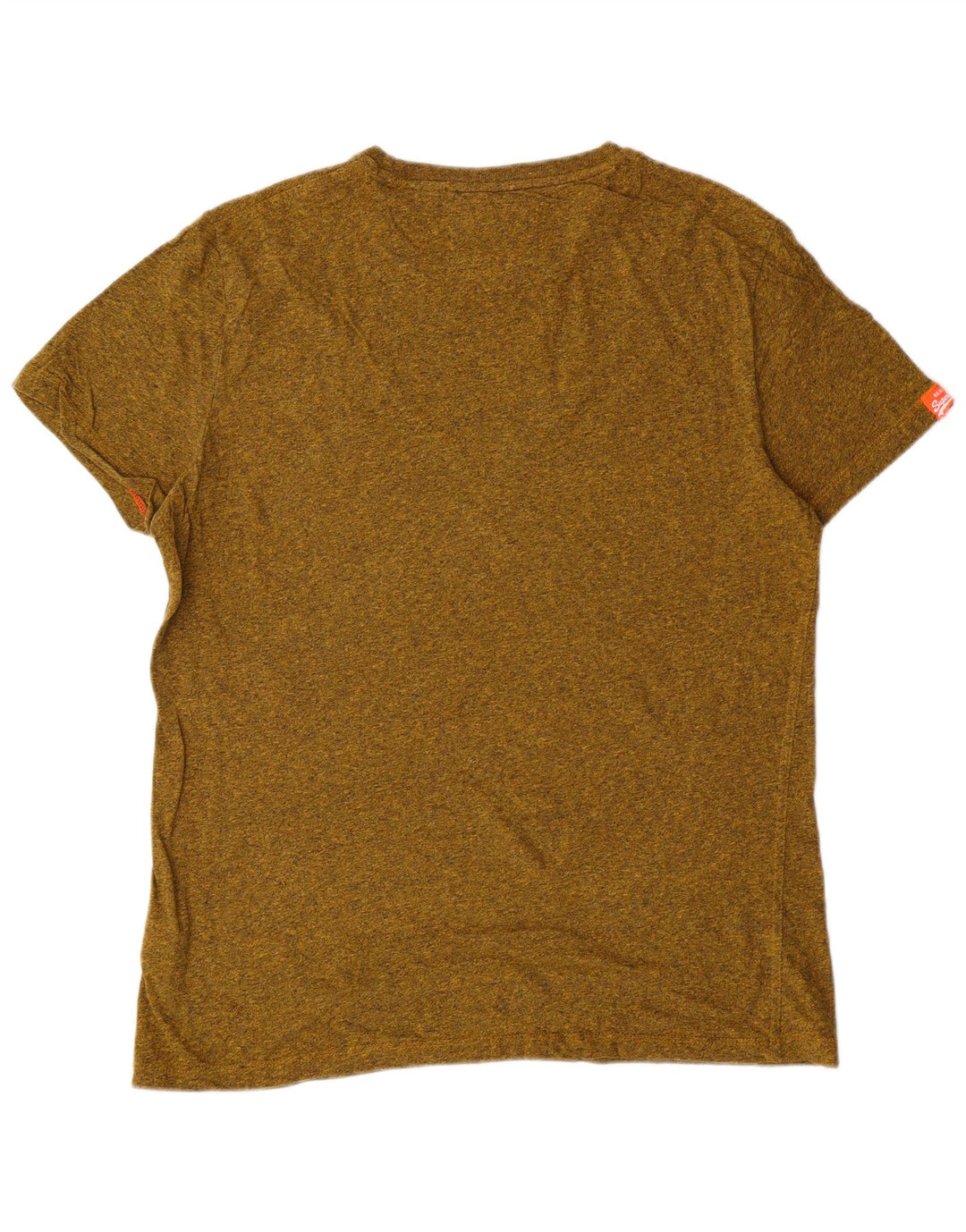 SUPERDRY Damski T-shirt Top XL, zielona bawełna w plamki